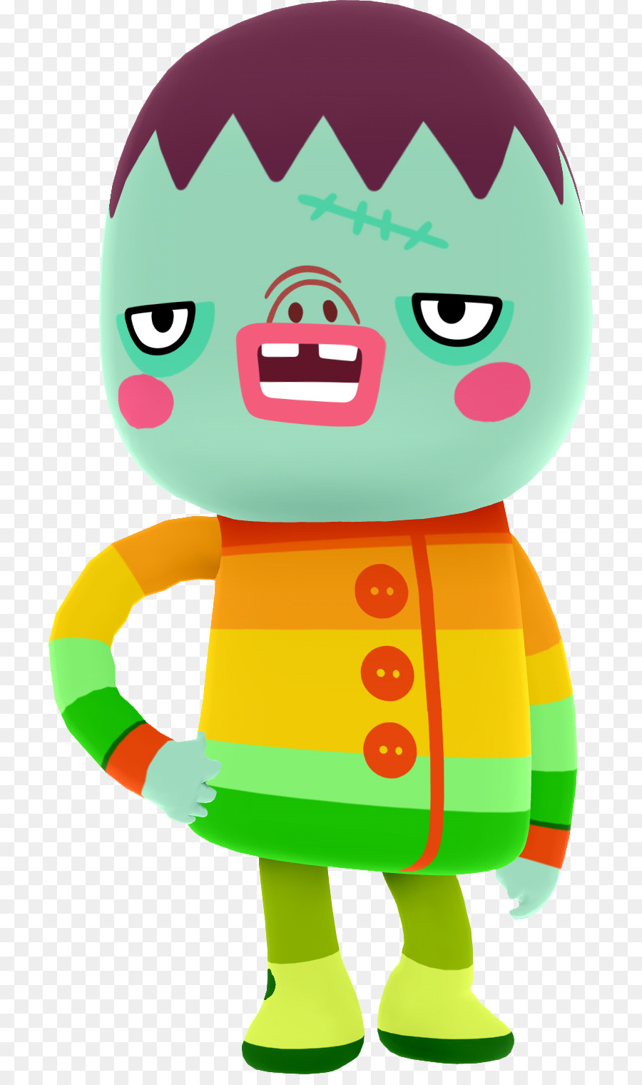 Personaje De Dibujos Animados，Verde PNG