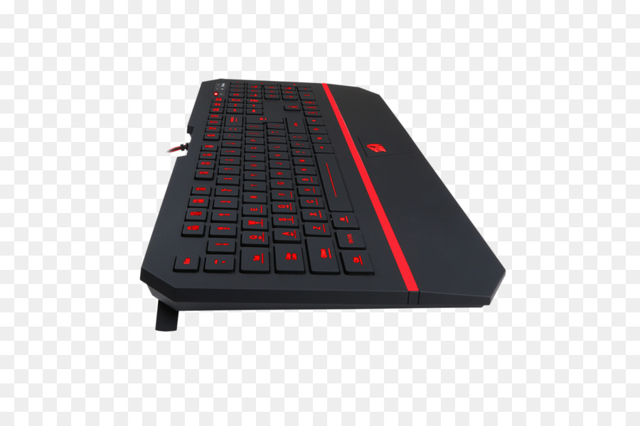 Teclado Negro，Luz De Fondo Roja PNG