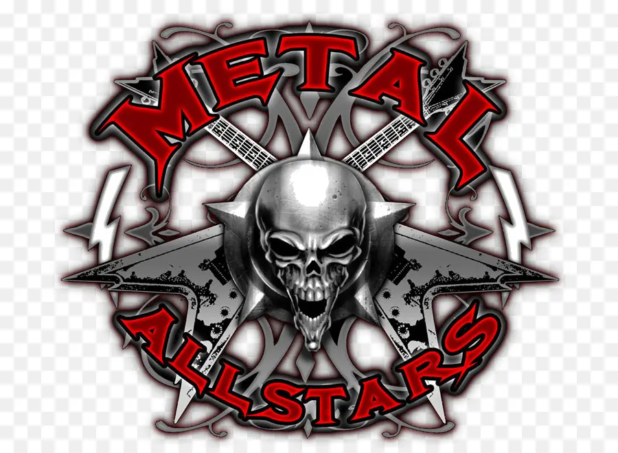 Logotipo De Allstars De Metal，Cráneo PNG