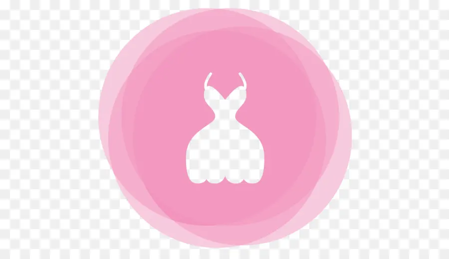 Icono De Vestido，Rosa PNG