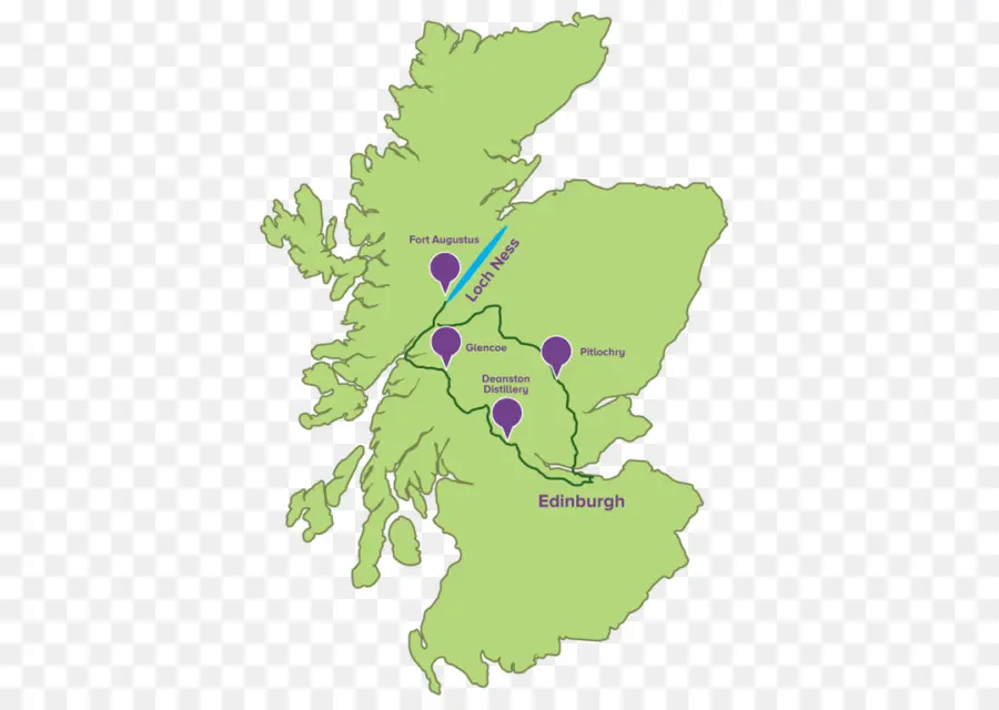 Escocia，Mapa PNG