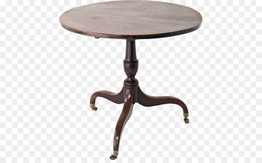 Mesa De Madera，Redondo PNG