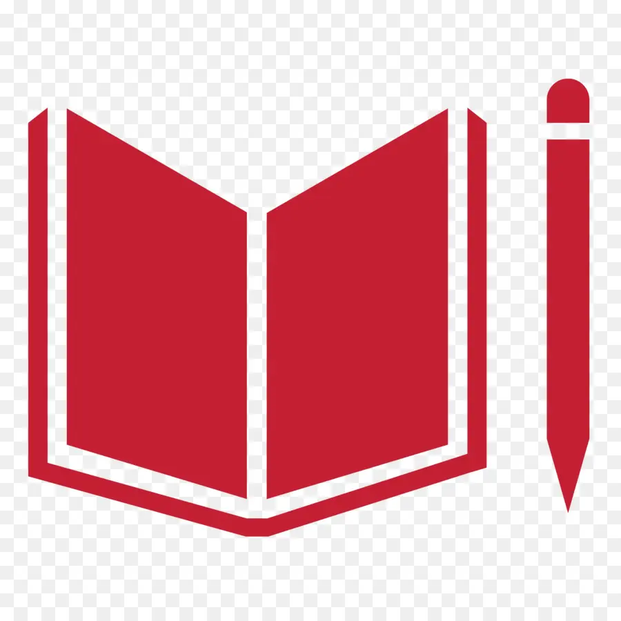 Libro Y Lápiz，Rojo PNG