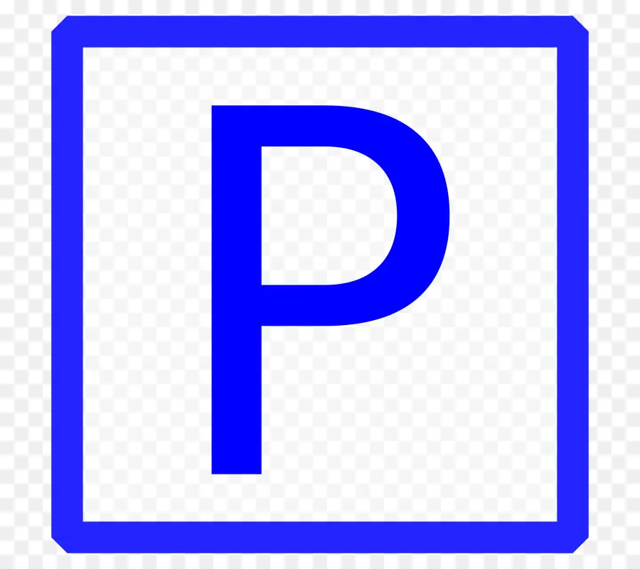 Señal De Estacionamiento，Azul PNG