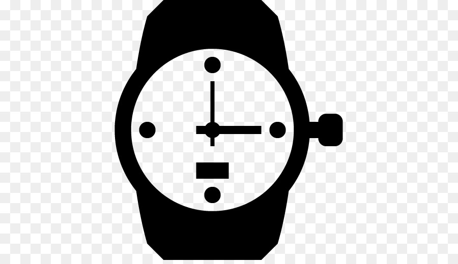 Mirar，Reloj Negro PNG