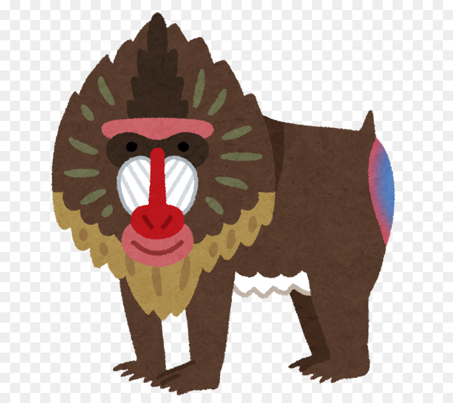 Mandril De Dibujos Animados，Mono PNG