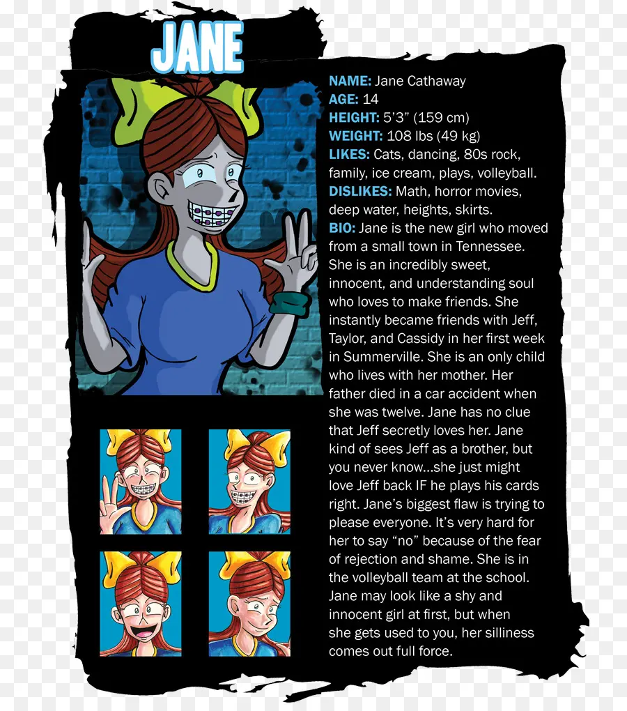 Perfil Del Personaje De Jane，Biografía PNG