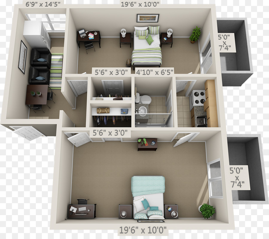 Plan De Piso，Apartamento PNG