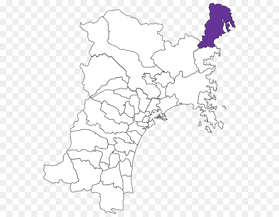 La Prefectura De Miyagi，Mapa PNG
