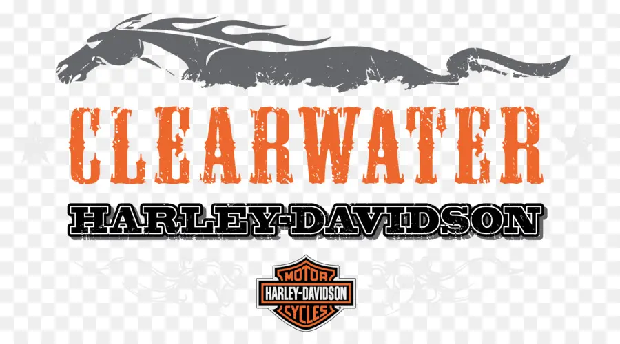 Logotipo De Clearwater Harley Davidson，Motocicleta PNG