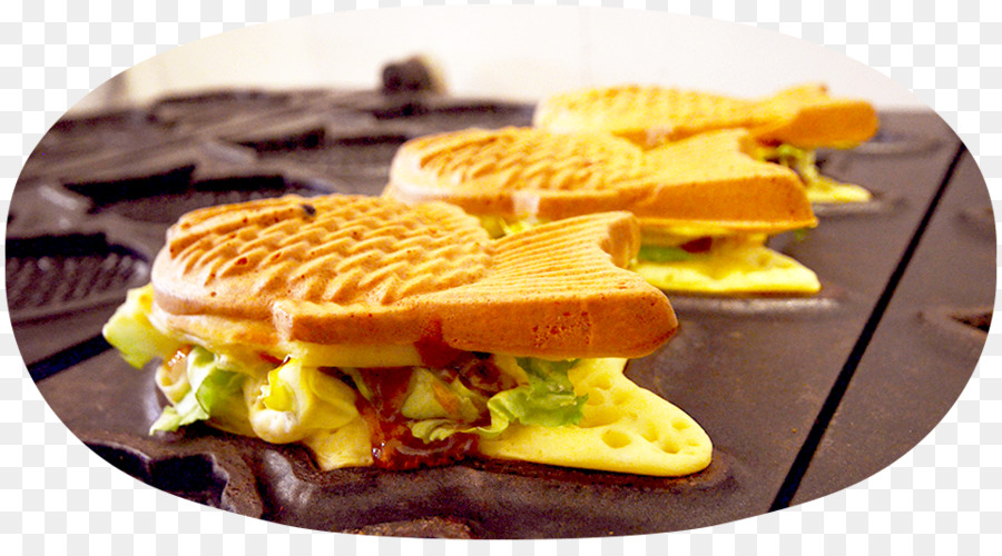 Sándwich De Desayuno，Waffle PNG