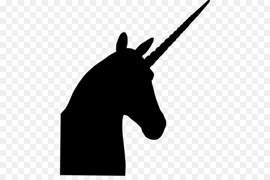 Silueta De Unicornio，Caballo PNG