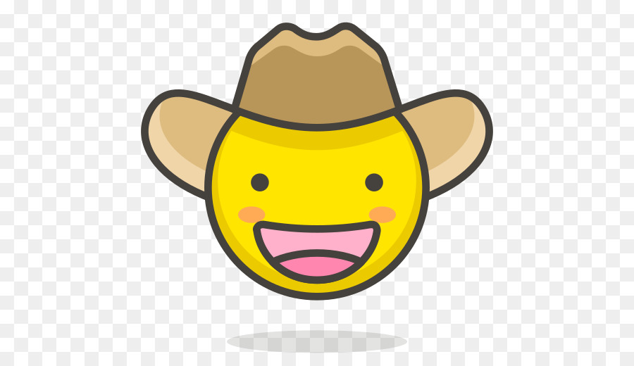 Vaquero Emoji，Rostro PNG