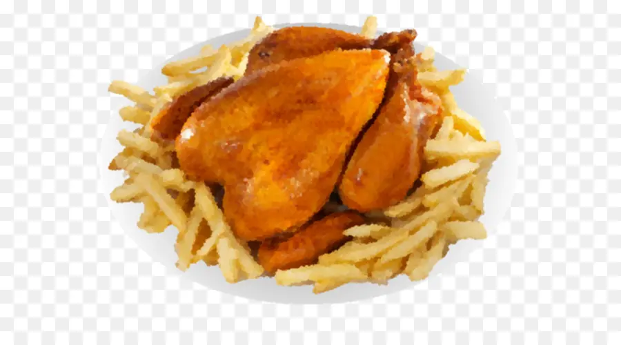 Pollo Y Papas Fritas，Pollo PNG