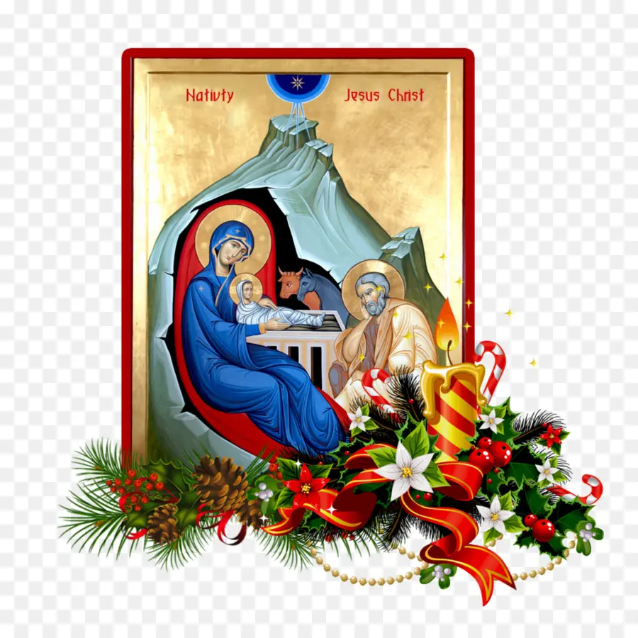 La Navidad，Escena De La Natividad PNG