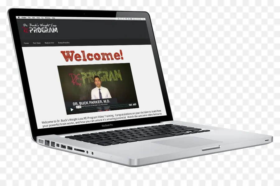 Laptop Con Pantalla De Bienvenida，Computadora PNG