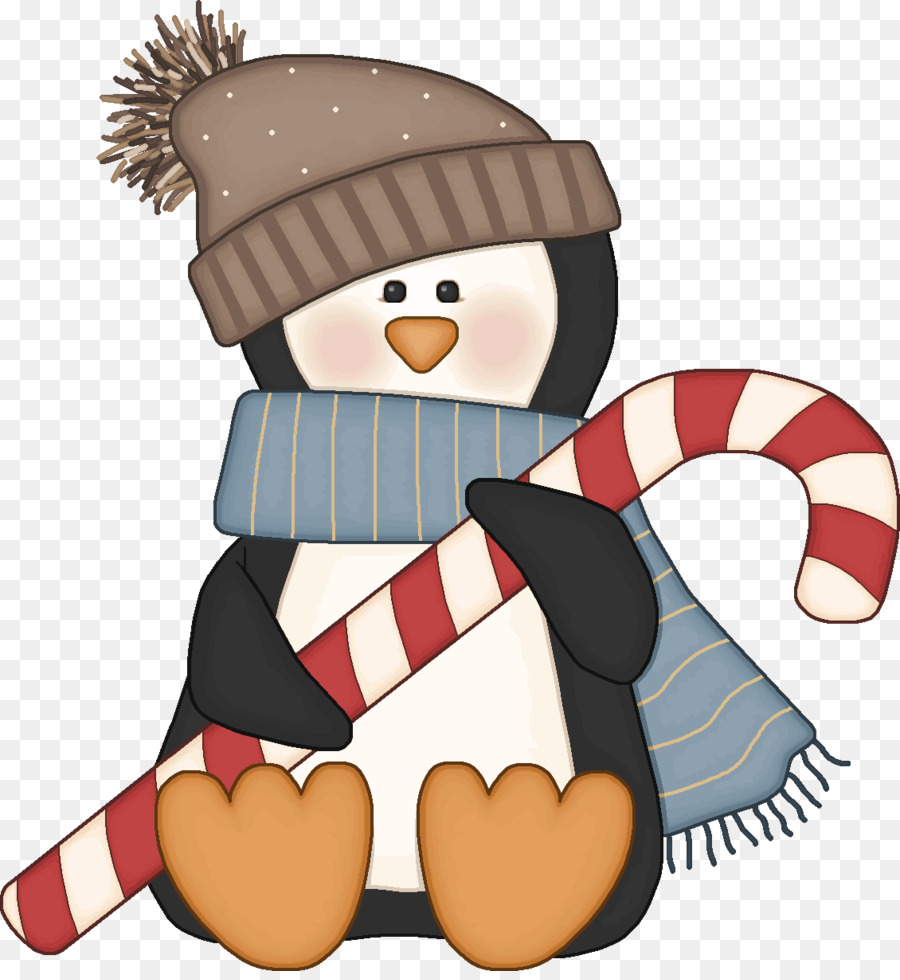 Pingüino，Bastón De Caramelo PNG