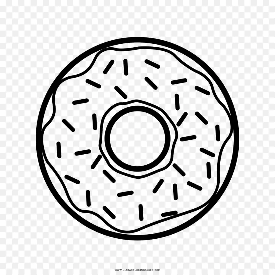 Donas，Libro De Colorear PNG