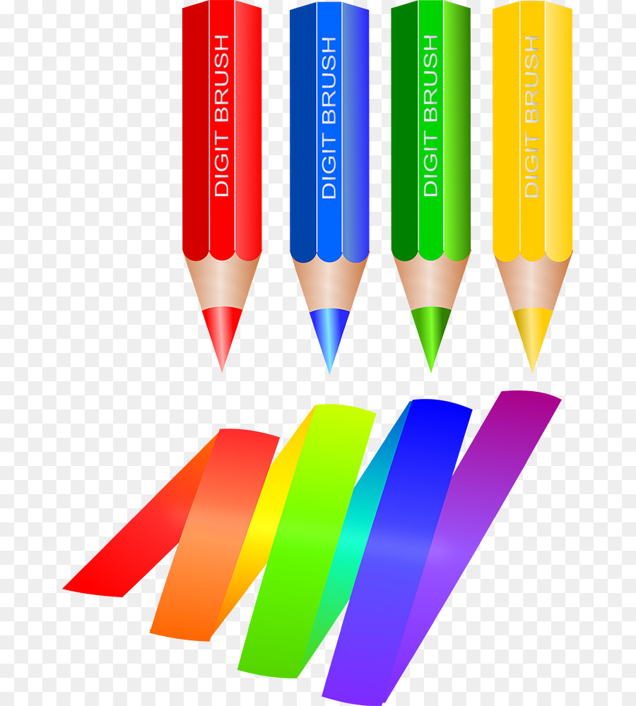 Lápices De Colores，Papelería PNG