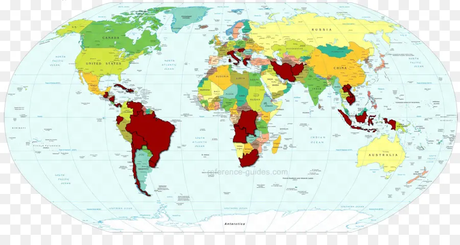 Mundo，Mapa Del Mundo PNG