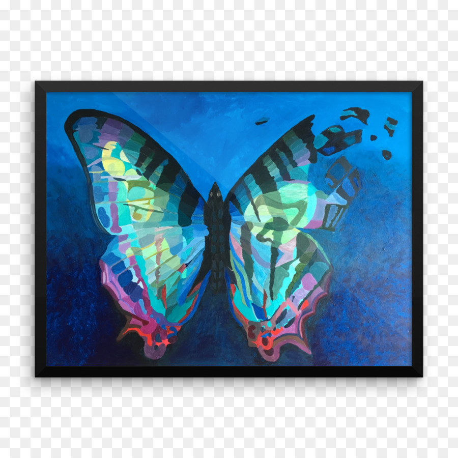 Pintura De Mariposas，Lienzo PNG