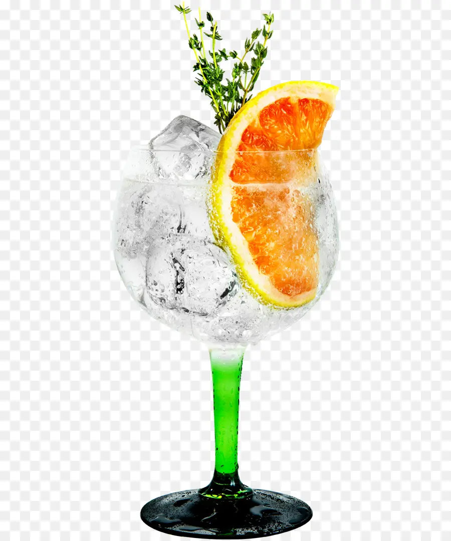 Cóctel Con Rodaja De Naranja，Cubitos De Hielo PNG