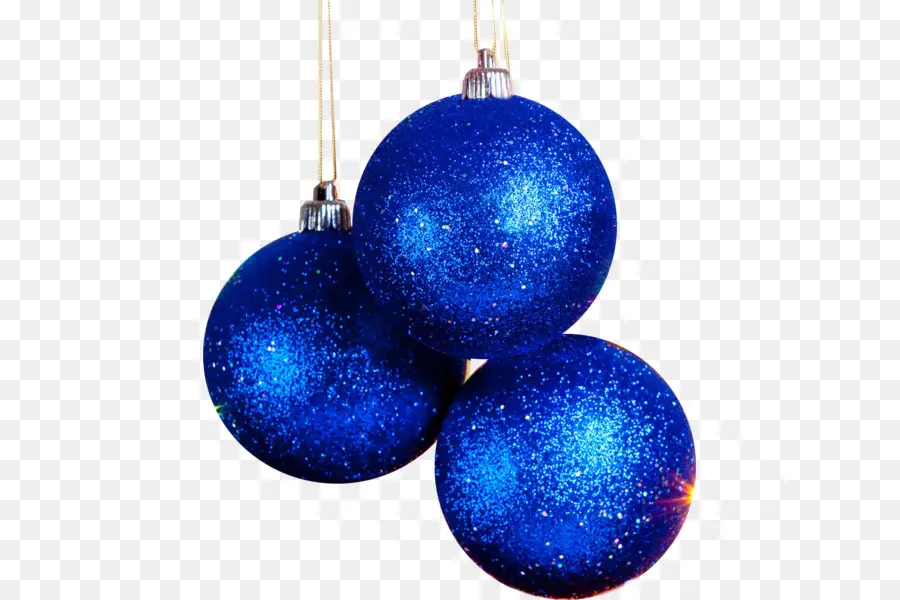 Adornos Azules，Navidad PNG