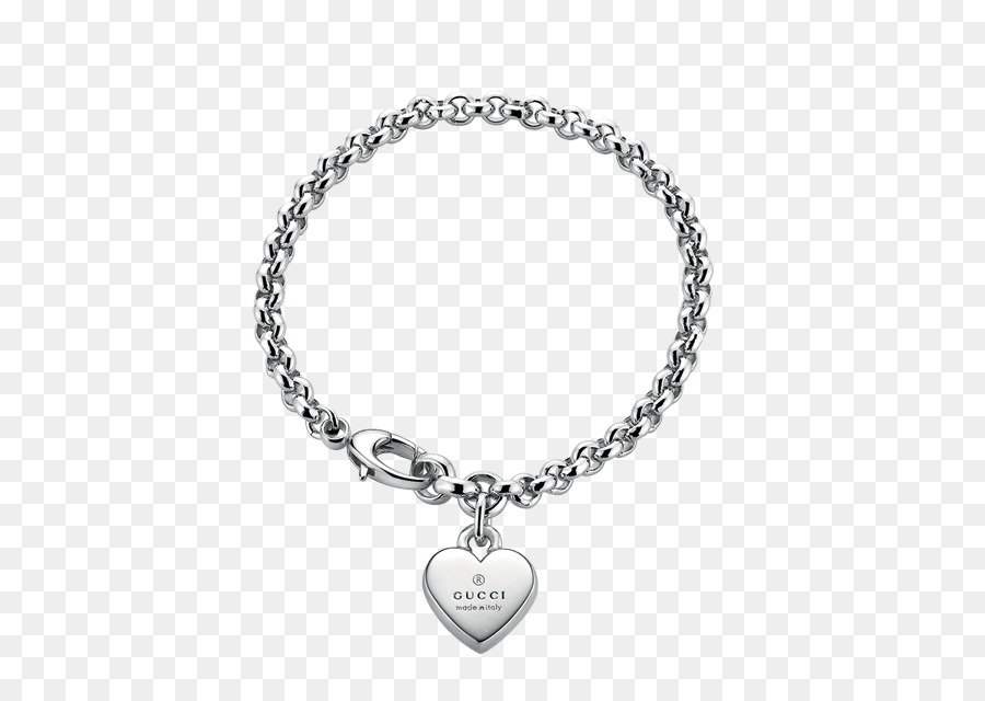 Pulsera De Plata，Encanto Del Corazón PNG