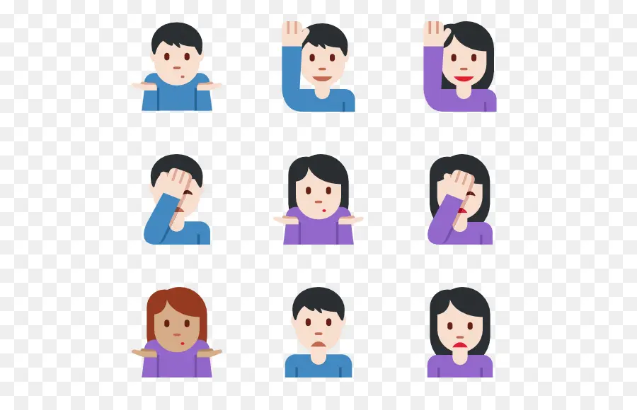 Emojis，Caras PNG