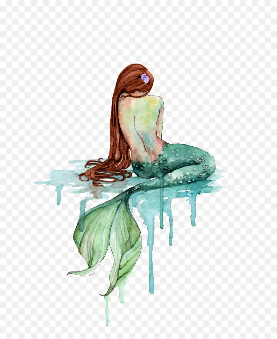 Sirena De Acuarela，Sirena PNG