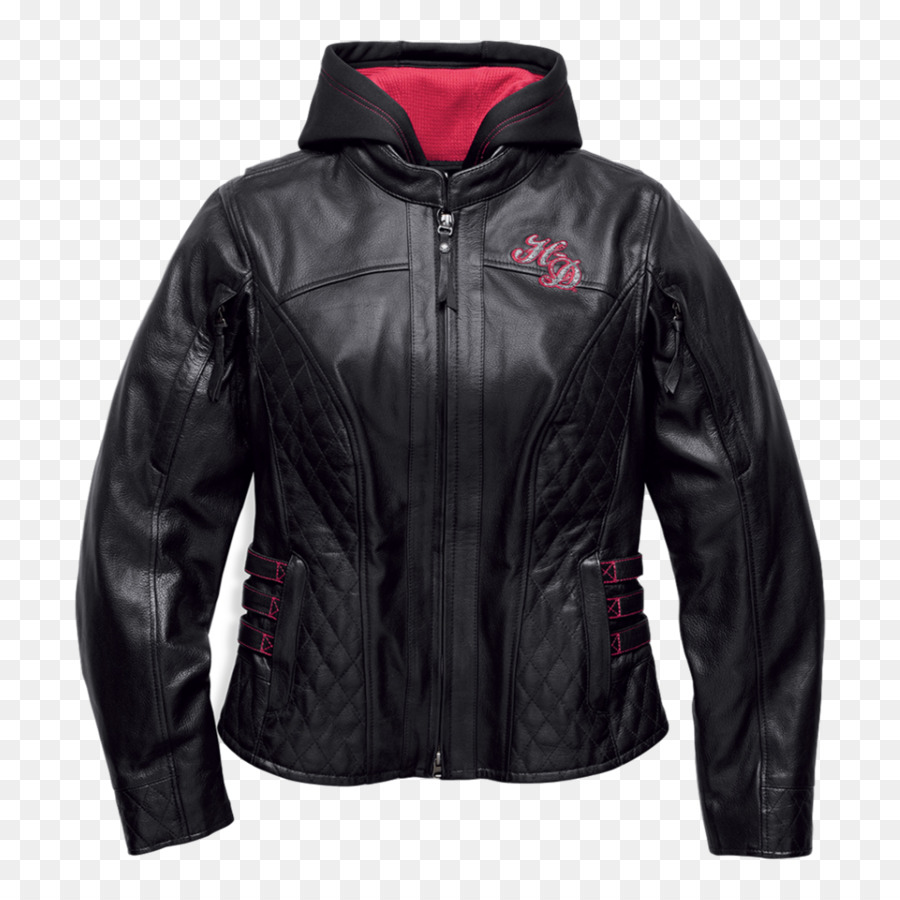 Chaqueta De Cuero Negra，Harley Davidson PNG