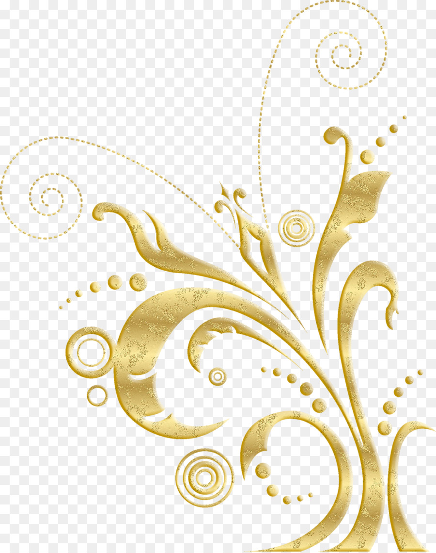 Remolino Dorado，Decoración PNG