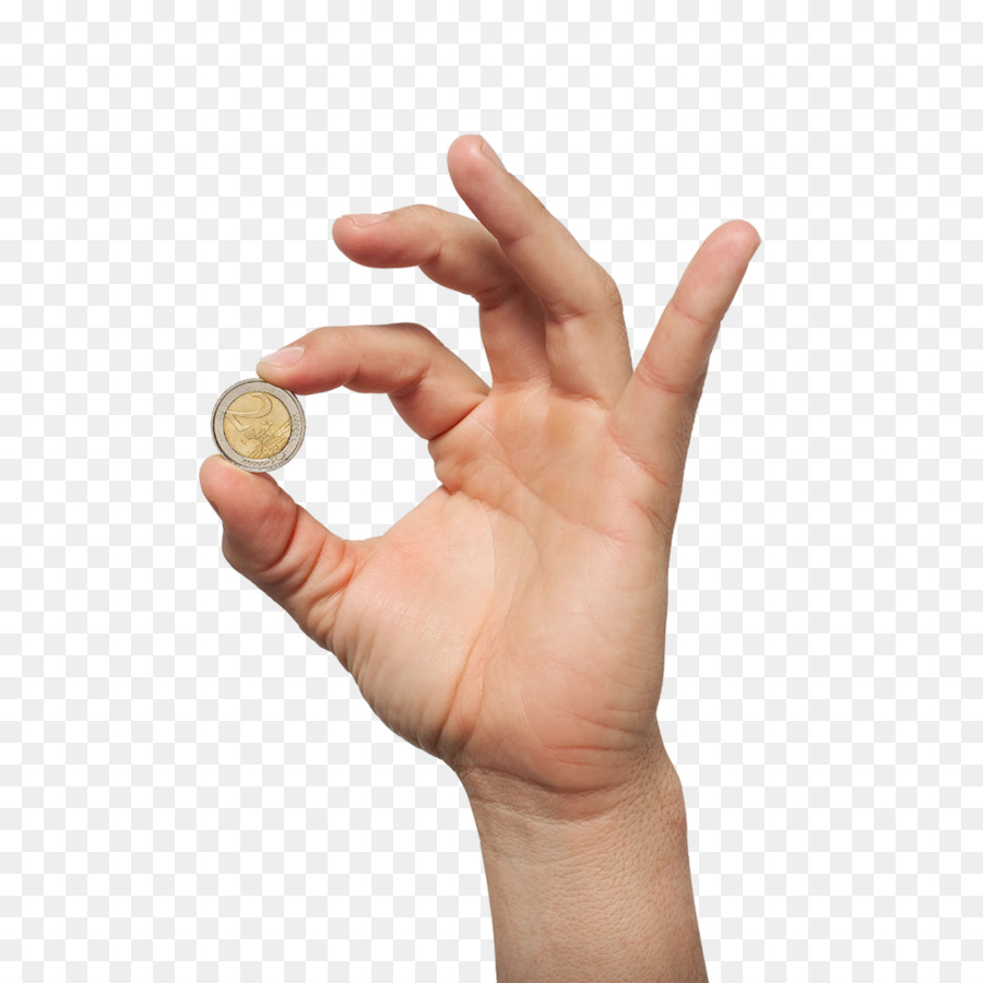 Moneda De Mano，Dedos PNG