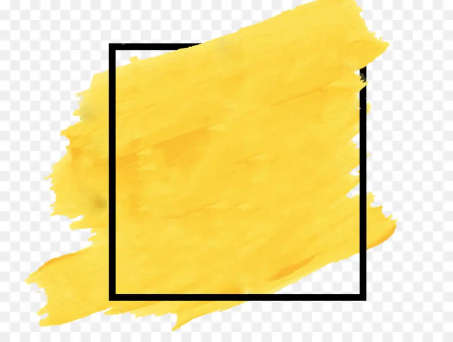 Trazo De Pincel Amarillo，Pintar PNG