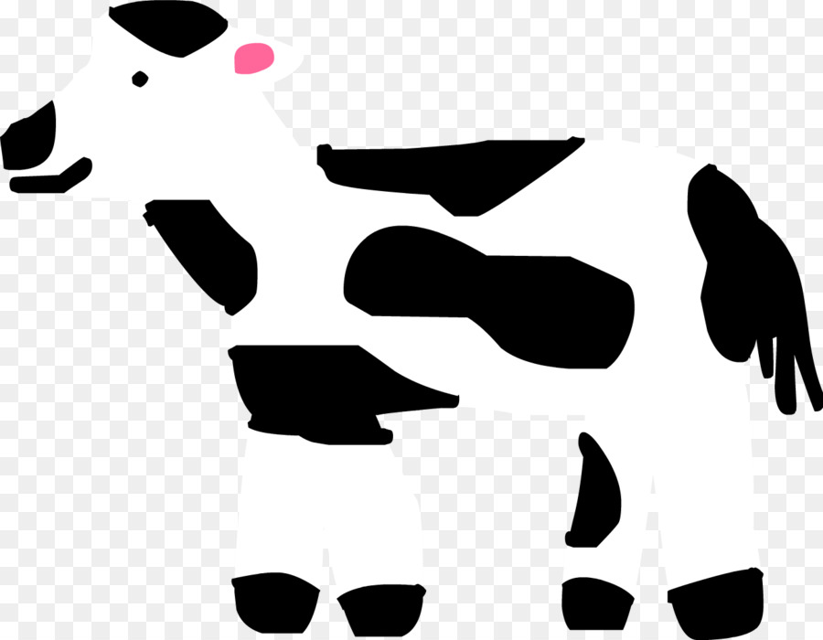 Vaca，En Blanco Y Negro PNG