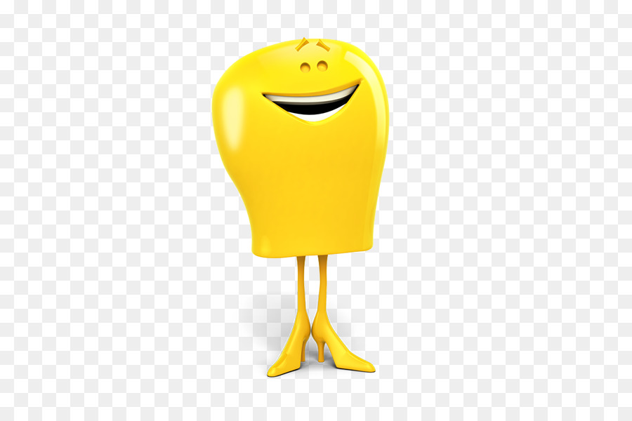 Carácter Amarillo，Sonriente PNG