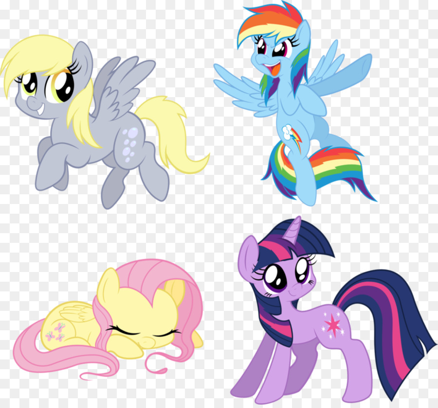 Ponis Coloridos，Dibujos Animados PNG