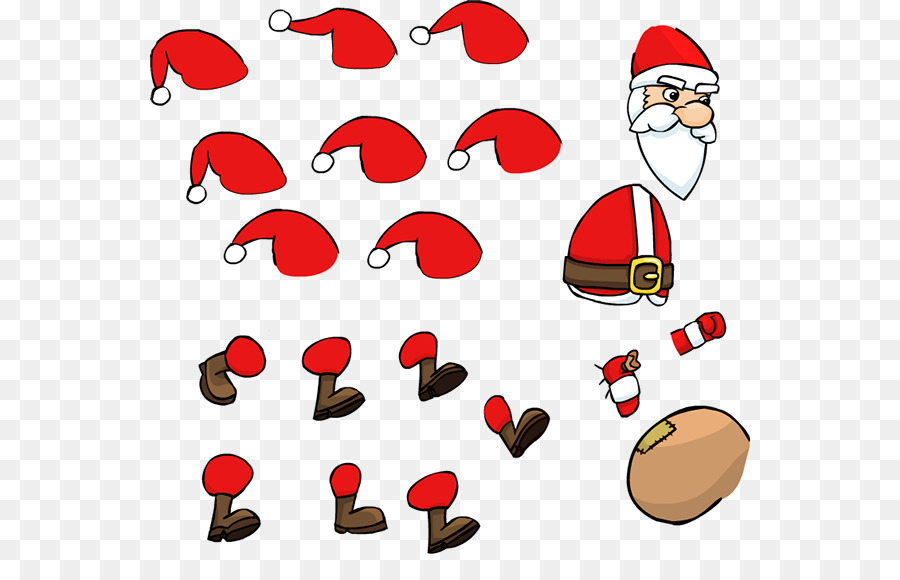 Partes De Papá Noel，Papá Noel PNG