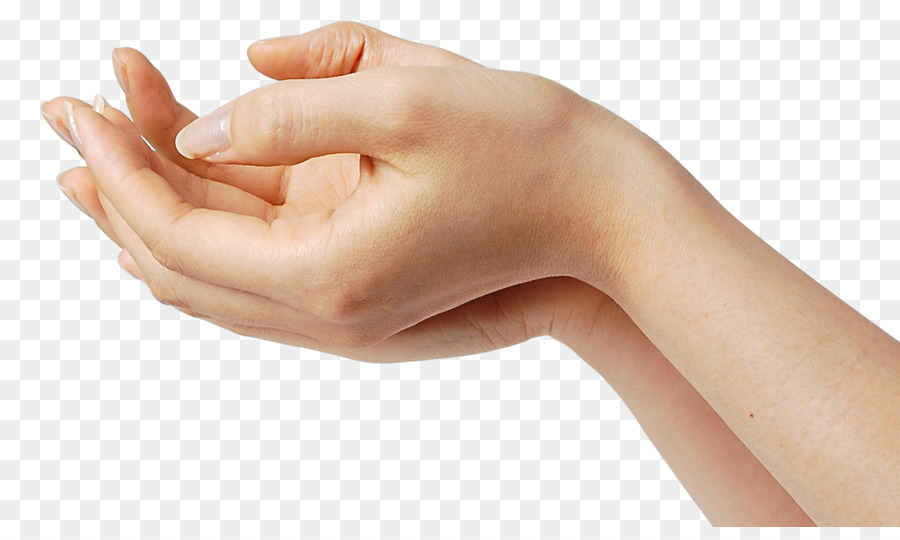 Mano Con Uñas Rojas，Clavos PNG