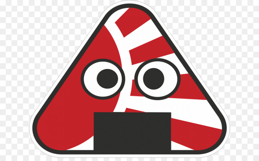 Cara Triangular，Rojo PNG