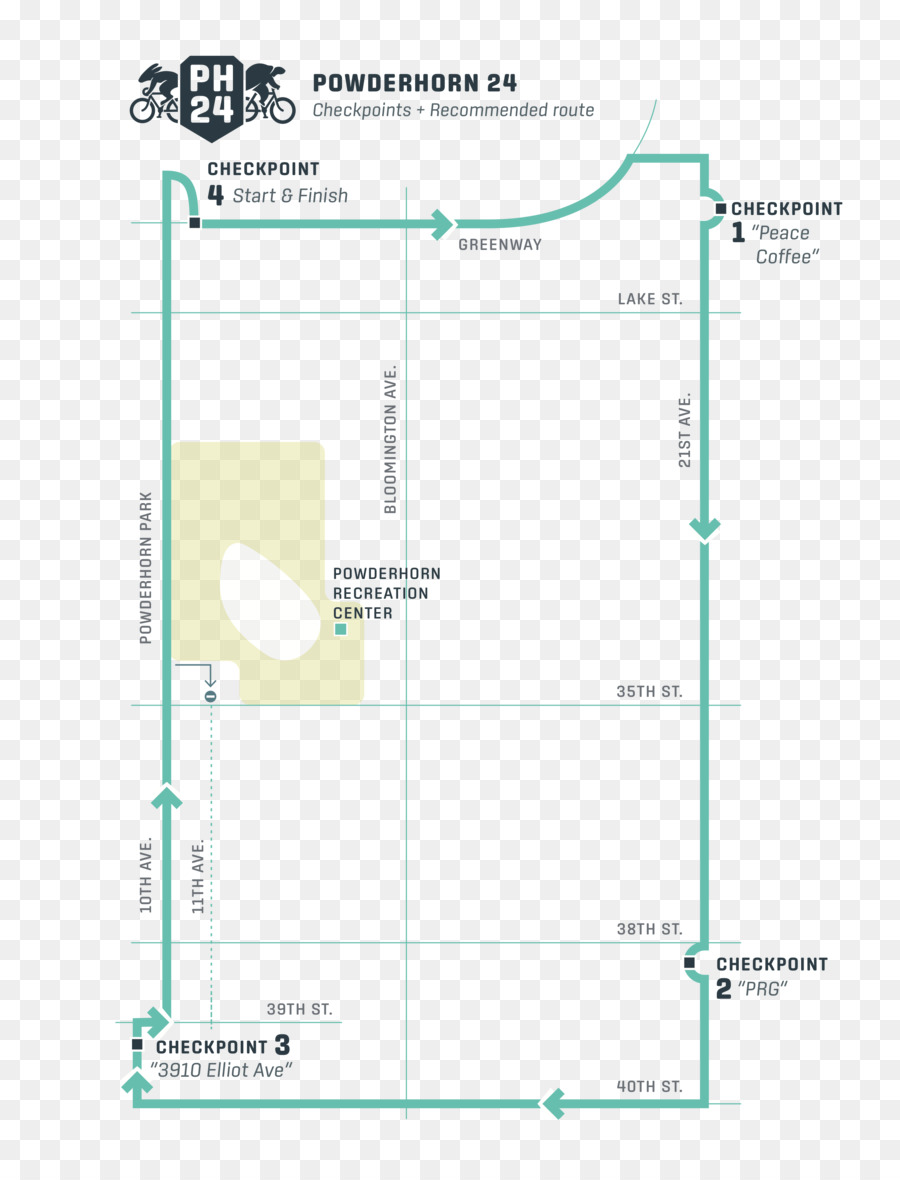 Powderhorn Terraza，Mapa PNG