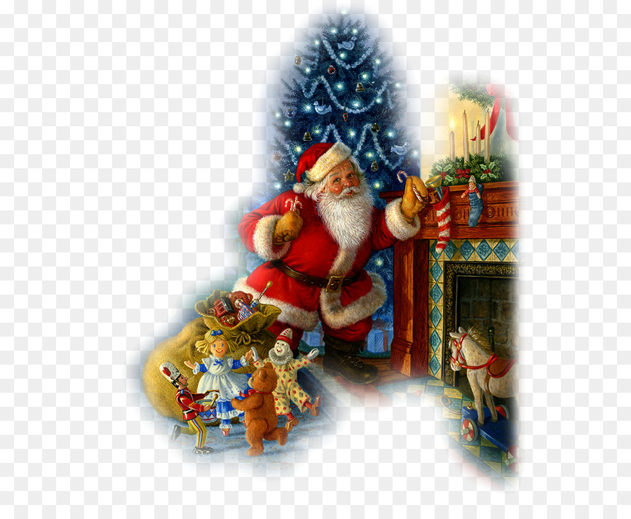 Papá Noel，árbol De Navidad PNG