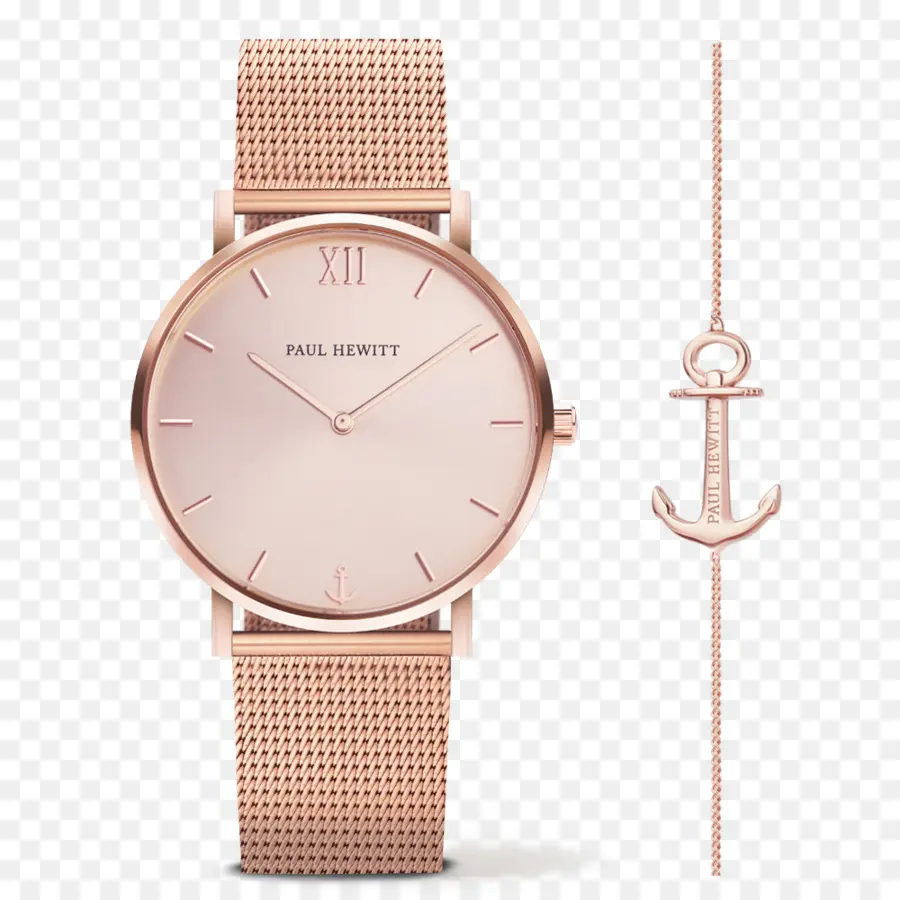 Reloj De Oro Rosa，Pulsera PNG