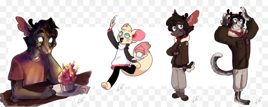 Personajes De Dibujos Animados，Animales PNG