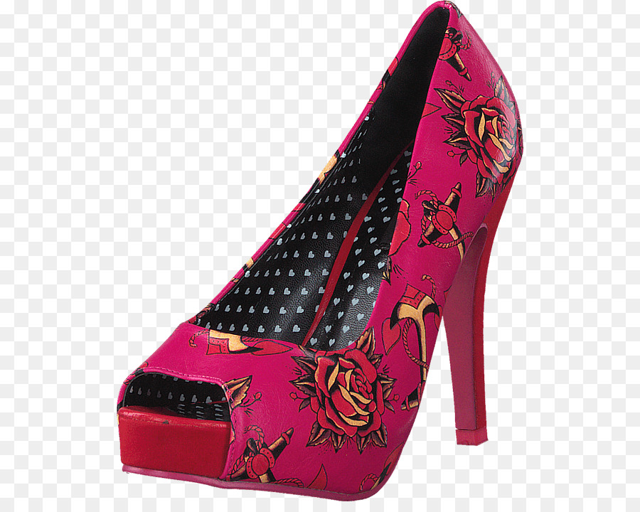 Tacón Alto Rojo，Zapato PNG