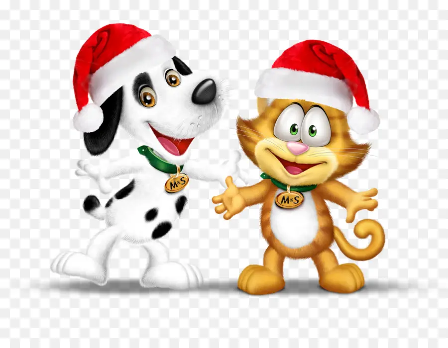 Perro Y Gato Navideños，Perro PNG