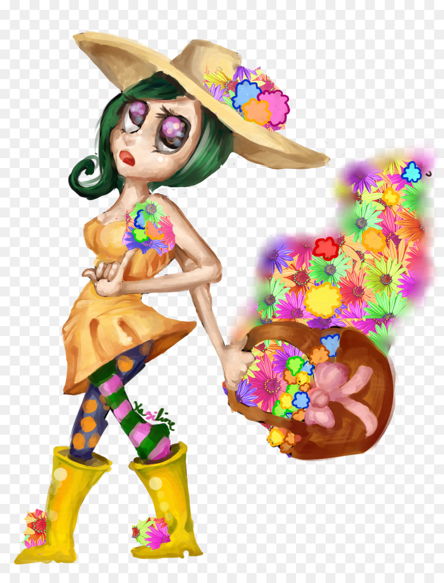 Niña De Las Flores，Chica PNG