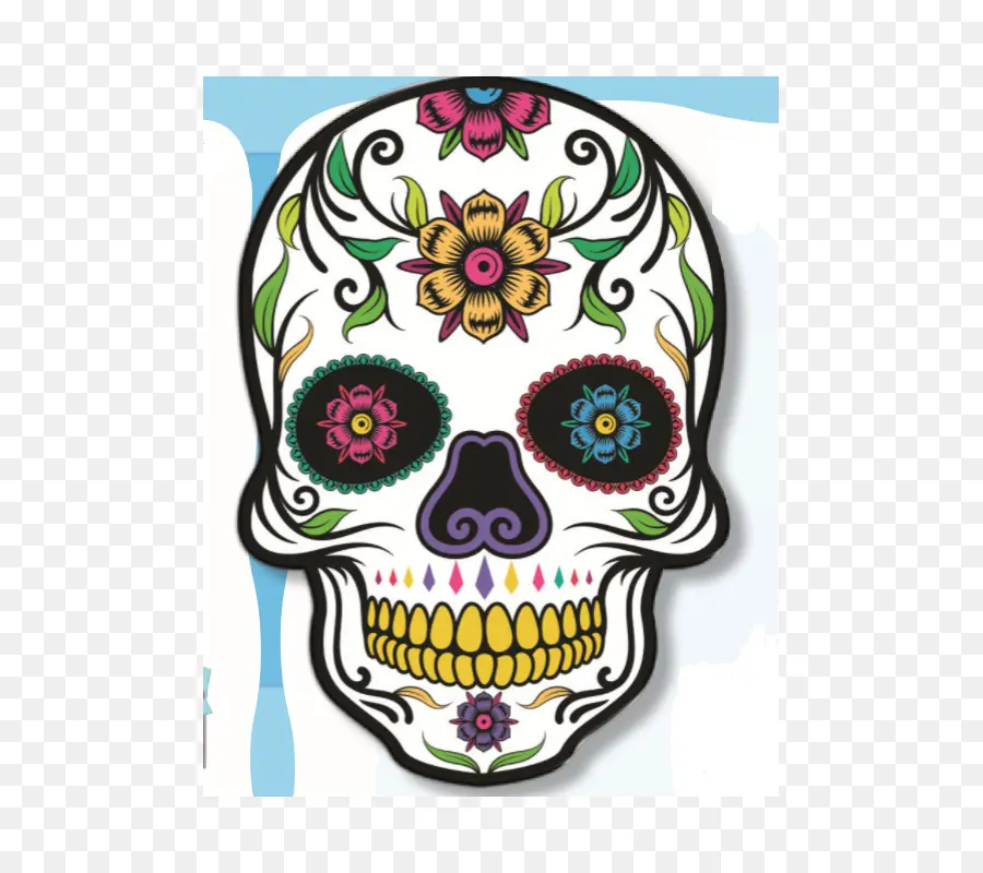 Calavera De Azúcar，Decoración PNG