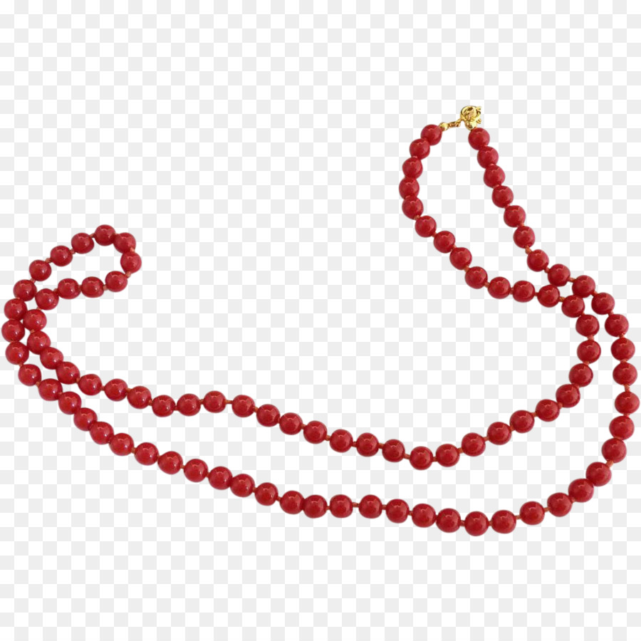 Collar De Cuentas Rojas，Accesorio PNG