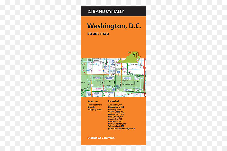 Washington Dc，Rand Mcnally Streetfinder Washington Dc Alrededores PNG